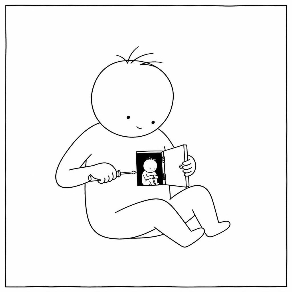 Strip: het Zelf, aanwezig onder alle delen.